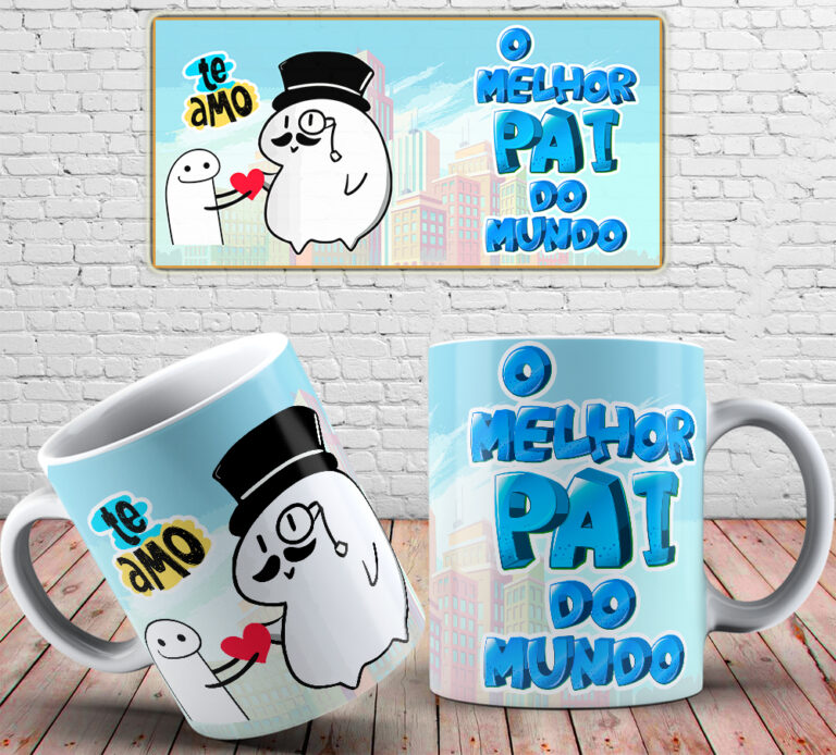 Caneca Flork Melhor Pai Do Mundo Mart Digital Gráfica Rápida Online 1347